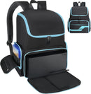 Travel Carrying Backpack Compatible with Xbox Series X/S, Travel Bag with 2 Separate Large Storage for Console 15.6" Laptop Controller Headset, Multiple Pockets for Gaming Accessories