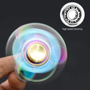 Metal Rainbow Hand Spinners EDC Fidget Spinner Stress Reducer with High-Speed Bearing Fidget Finger Toys for ADHD Focus Anxiet