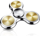 Fidget Spinner Toy Ultra Durable Stainless Steel Bearing High Speed Precision Metal Material Hand Spinner Focus Anxiety Stress Relief Boredom Killing Time Toys Silver