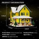 Christmas House Building Set with Light, Story Movie Snow House Blocks Toy, Compatible with Lego Christmas Village House Kit, Christmas for Boys Girls, Ages 8+ (1367 PCS)