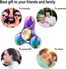 Metal Rainbow Hand Spinners EDC Fidget Spinner Stress Reducer with High-Speed Bearing Fidget Finger Toys for ADHD Focus Anxiet
