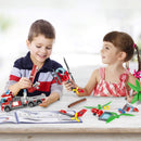 City Fire Station Building Kit, 774 Pcs Building Set Including Fire Station, Fire Truck, Fire Helicopter,Fire Fighter, City Building Blocks STEM Toys Gift for Boys 6-10 Years Old.