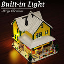 Christmas House Building Set with Light, Story Movie Snow House Blocks Toy, Compatible with Lego Christmas Village House Kit, Christmas for Boys Girls, Ages 8+ (1367 PCS)