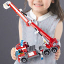 City Fire Station Building Kit, 774 Pcs Building Set Including Fire Station, Fire Truck, Fire Helicopter,Fire Fighter, City Building Blocks STEM Toys Gift for Boys 6-10 Years Old.
