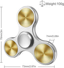 Fidget Spinner Toy Ultra Durable Stainless Steel Bearing High Speed Precision Metal Material Hand Spinner Focus Anxiety Stress Relief Boredom Killing Time Toys Silver