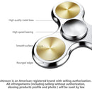 Fidget Spinner Toy Ultra Durable Stainless Steel Bearing High Speed Precision Metal Material Hand Spinner Focus Anxiety Stress Relief Boredom Killing Time Toys Silver