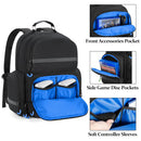 Console Backpack Compatible with Playstation 5/PS5 Slim/PS5 Pro, Travel Carrying Case Bag with Protective Liner, Fits 15.6’’ Laptop, Controllers and Most Gaming Accessories