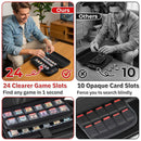 Carrying Case for Nintendo Switch 2 2025, Portable Hard Shell for Switch 2 Case, Protective Travel Accessories Bundle with 24 Clear Game Cartridge, 2 Screen Protector