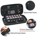 Carrying Case for Nintendo Switch 2 2025, Portable Hard Shell for Switch 2 Case, Protective Travel Accessories Bundle with 24 Clear Game Cartridge, 2 Screen Protector